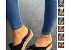 Bowknot Comfy Slip-On Espadrille Sandals