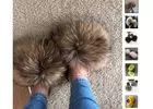 Fluffy Fox Fur Slippers